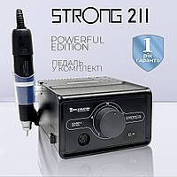 Фрезер для маникюра и педикюра Strong 211 / H400 65W 37000 об\м аппарат для снятия маникюра и гель лака Стронг