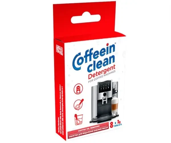Засіб для очищення кавових олій Coffeein clean DETERGENT блістер 8 шт таблеток по 2 г