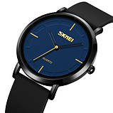 Жіночий наручний годинник Skmei 2050 Black-Blue, фото 3