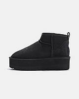 Стильні кросівки UGG Women'S Classic Ultra Mini Platform Mini Black