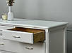Білий комод "Моне" з натурального дерева, фото 4