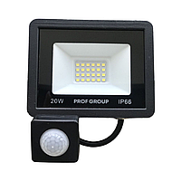 LED прожектор с датчиком движения PROFGROUP LPD-20W (PG)