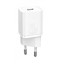 СЗУ Baseus Super Silicone PD Charger 20W (1Type-C) white