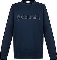 Джемпер мужской Columbia Logo Fleece Crew темно-синего цвета Размеры вналичии: XL