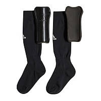 Детские футбольные щитки+гетры Adidas Sock Guard Junior (чёрный) AH7764 Размер EU: M