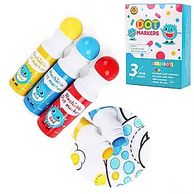 Набір крапкових маркерів для дітей (3 кольори по 60 мл) C 35506