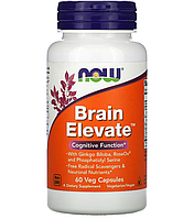 Добавка для поддержания работы мозга Brain Elevate, 60 кап, NOW Foods