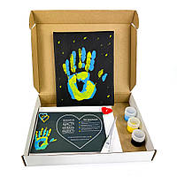 Желто-Голубой набор для создания отпечатков "Руки Влюбленных"