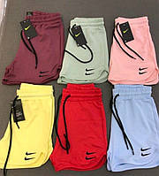 Шорты женские Nike Топ Качество ( Цвета Красный, Фисташка, Голубой, Черный )