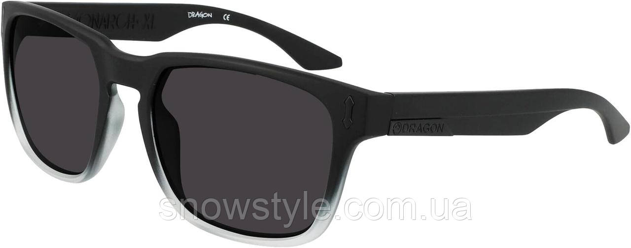 Окуляри сонцезахисні Dragon Monarch XL Matte Black Gradient LL Lumalens Smoke Polarized, фото 1