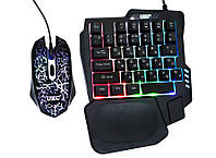 Игровая клавиатура и мышка 2в1 UKC 7768 Black