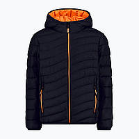 Детский темно-синий пуховик KID JACKET FIX HOOD