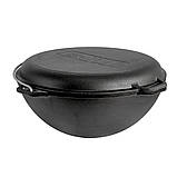 Казан чавунний азійський з кришкою-сковородою гриль 10 л Brizoll, фото 2