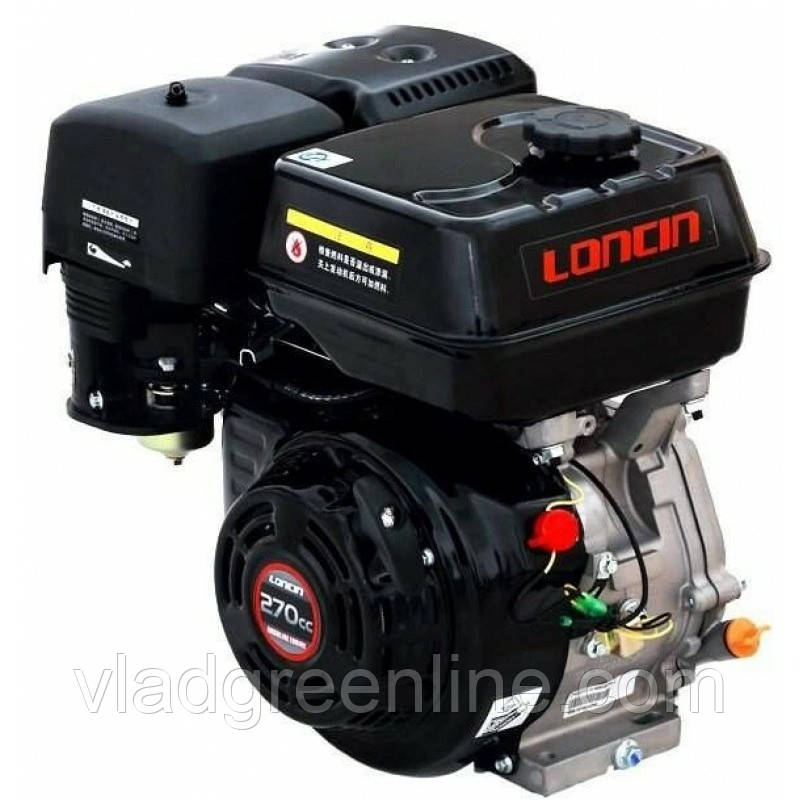 Двигатель бензиновый  Loncin G270F (9 л.с., шпонка 25 мм, евро 5)