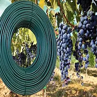Дріт 100 м у зеленій ПВХ оболонці Ø 3./3.5мм