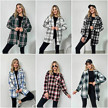 Жіночий бомбер із байки в карту на ґудзиках розмір універсальний