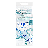 Одноразовые станки для бритья (Бритвы) женские Simply Venus 2, 4шт