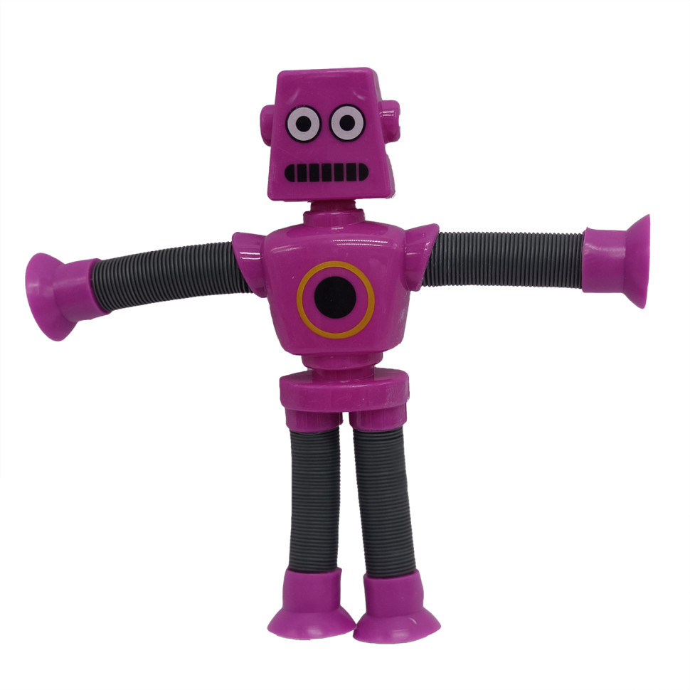 Дитяча іграшка-антистрес Робот із гнучкими телескопічними лапами ZB-60 з підсвіткою Найкраща ціна на