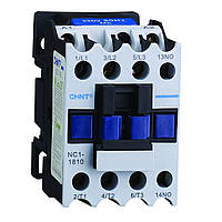 Контактор CHINT 18A NC1-1810 230V 50/60Hz 1NO, 221544 однофазний магнітний пускач, пушкорегулювальний