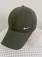 Кепка Nike темно зеленая мужская женская коттоновая <unk> бейсболка Найк спортивная