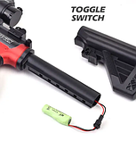 Дитячий Автомат Нерф – м'які патрони з присосками, акумулятор 3,7V, вібрація, оптичний приціл, фото 5