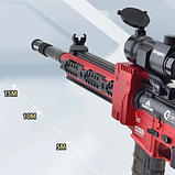 Дитячий Автомат Нерф – м'які патрони з присосками, акумулятор 3,7V, вібрація, оптичний приціл, фото 2