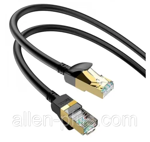 Кабель сетевой HOCO US02 LAN RJ45 (1M) (1Gbps=125MB/s.) (CAT6) Черный