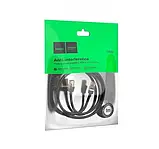 Кабель сетевой HOCO US02 LAN RJ45 (1M) (1Gbps=125MB/s.) (CAT6) Черный, фото 2