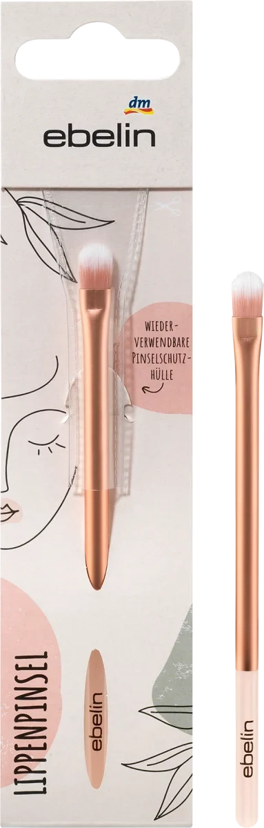 Пензель для макіяжу ebelin Make-up Lippenpinsel pastell, 1 шт.
