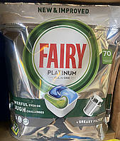 Fairy Platinum all in one Капсулы для посудомоечной машины 70 штук