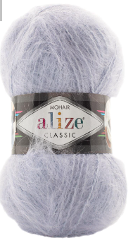 Нитки пряжа для в'язання мохеровая MOHAIR CLASSIK ALIZE мохер классик Алізе № 224