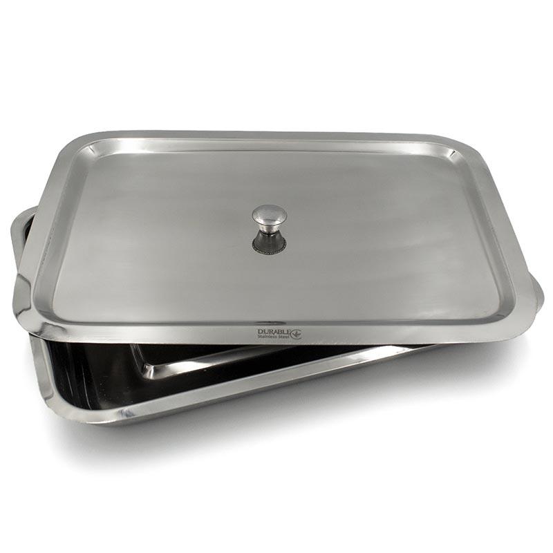 Лоток прямокутний з кришкою, 300 х 220 х 30 мм, фото 1