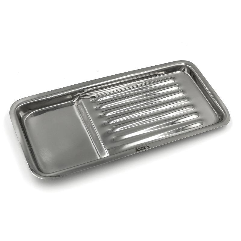 Лоток стоматологічний, прямокутний з нержавіючої сталі, на 8 предметів, фото 1