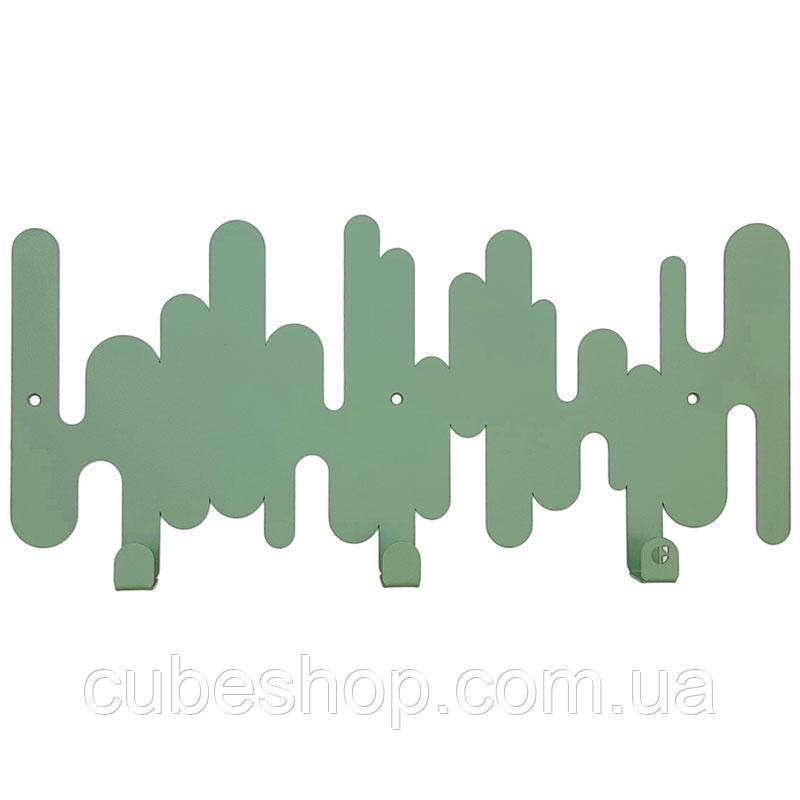 Металева вішалка Rhythm Pastel Green (зелена), фото 1