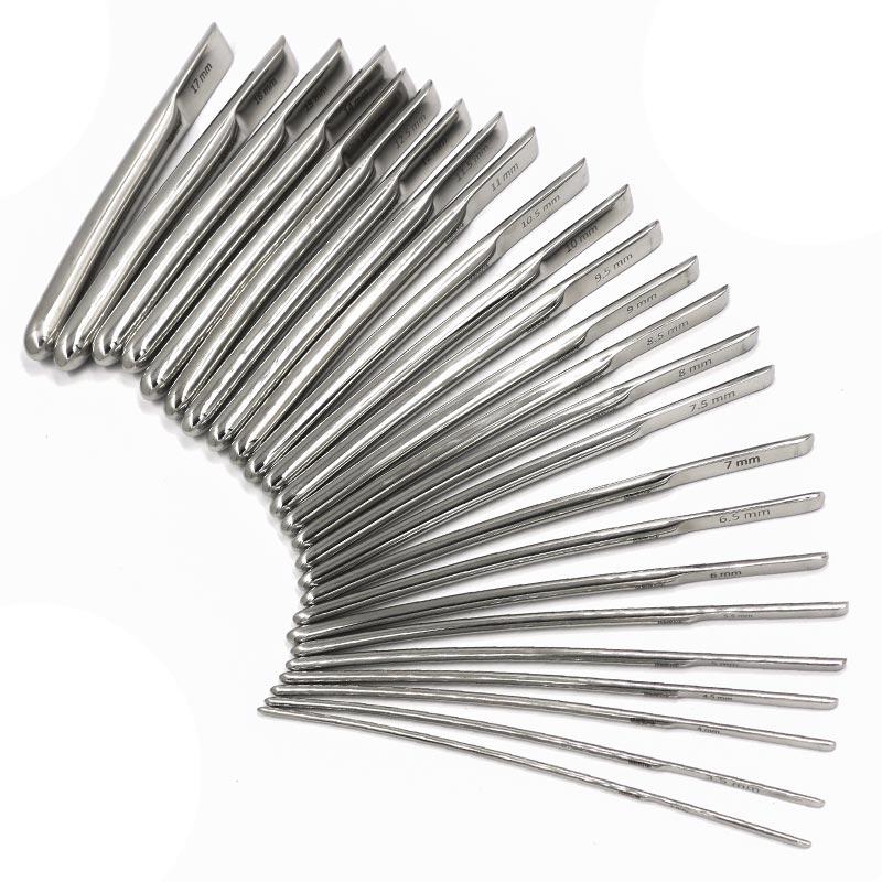 Розширювачі каналу шийки матки, Гегара (Hegar) набір 25 штук, однокінцеві, фото 1