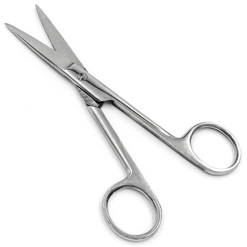 Ножиці операційні прямі гострокінцеві, 140 мм, фото 1