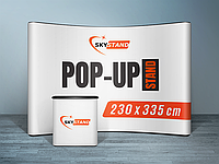 POP-UP с кейс-трибуной 2300х3350 (3х4)