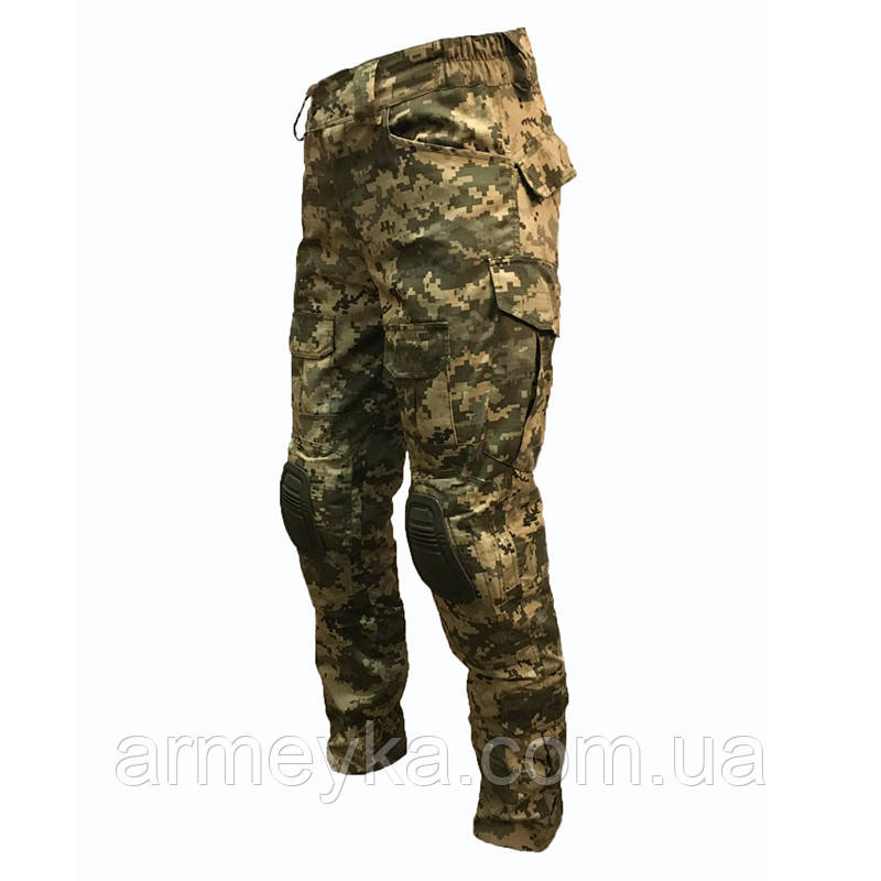 Штани, тактичні з відсіком для вставних наколінників, мм-14, сумішевий, UA, фото 1