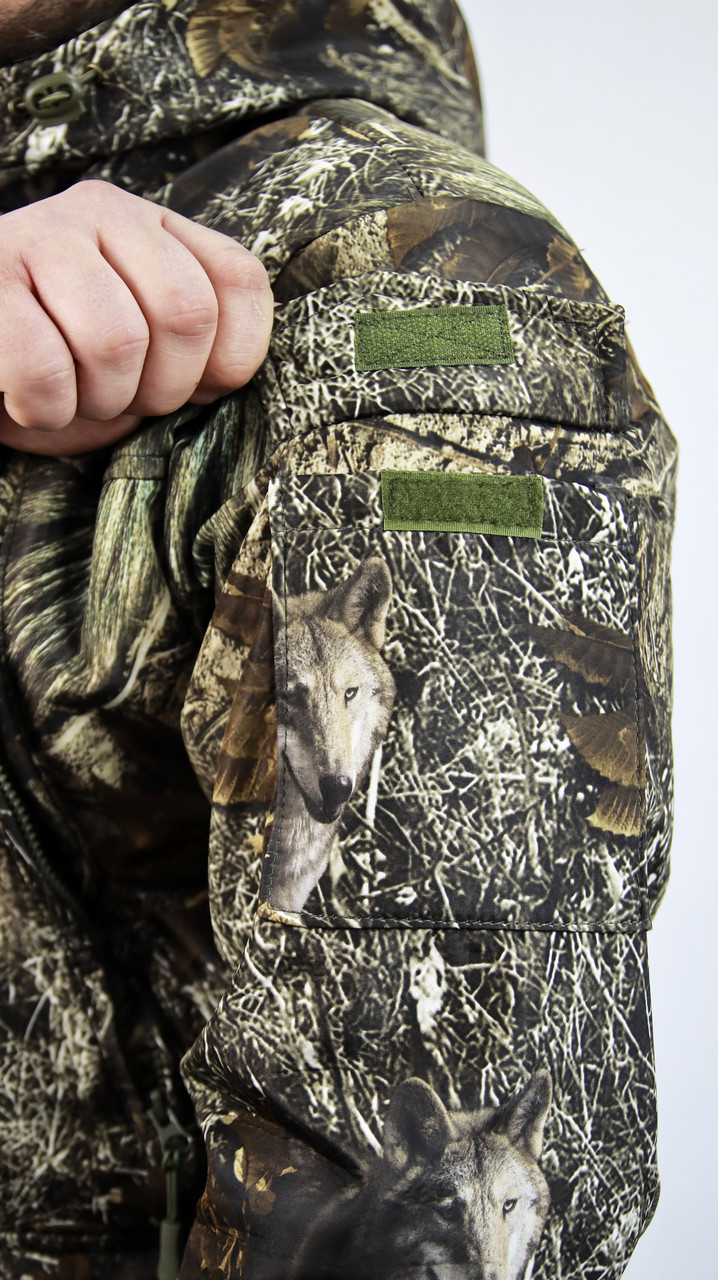 Куртка камуфляж для охоты и рыбалки демисезонная "Сармат" осенний лес - фото 6 - id-p1783684958