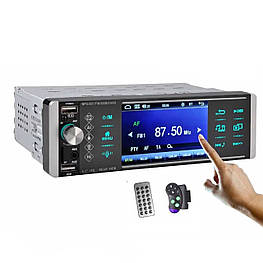 1 din Сенсорна автомагнітола 4168Ai з пультом на кермо. Магнітола в машину 4,1" екран та Bluetooth