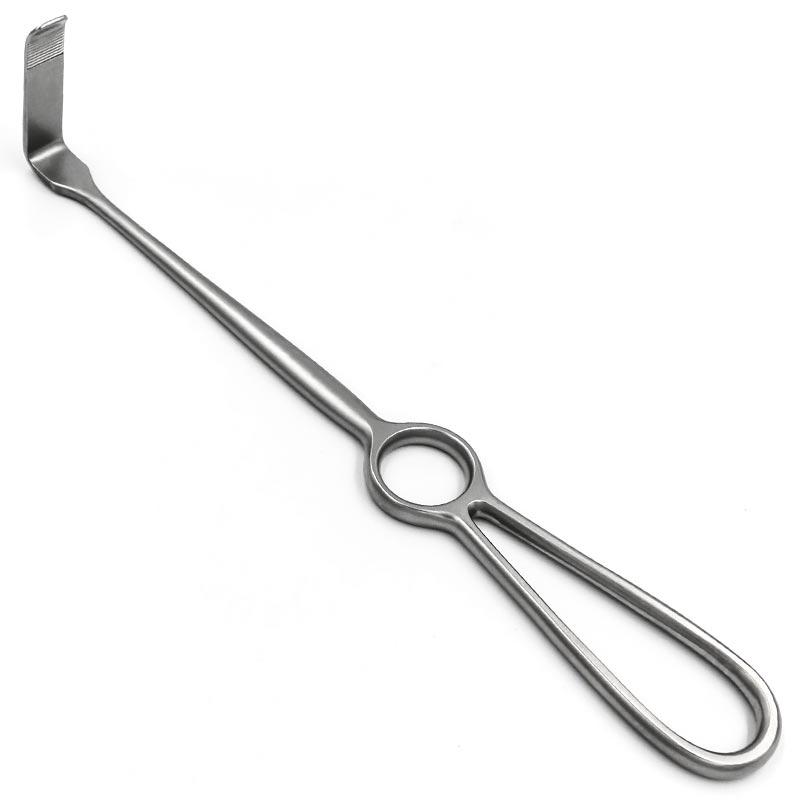 Ретрактор Кохера-Лангенбека (Kocher-Langenbeck), 40 мм х 10 мм, з насічкою, 215 мм, фото 1