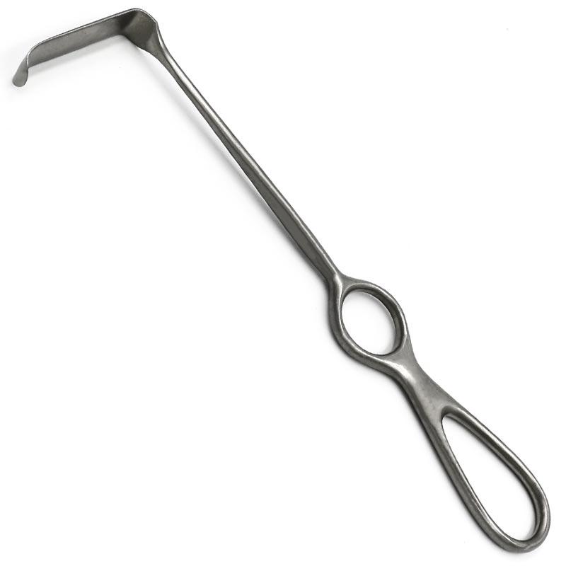 Ретрактор Лангенбека (Langenbeck), горизонтально-зігнутий, 50 мм х 15 мм, 215 мм, фото 1