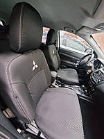 Автомобильные чехлы авточехлы салона на сиденья VIP MITSUBISHI Lancer X SD черные 07-12 Митсубиси Лансер Икс