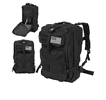 Військовий тактичний рюкзак XL Trizand чорний 38 л