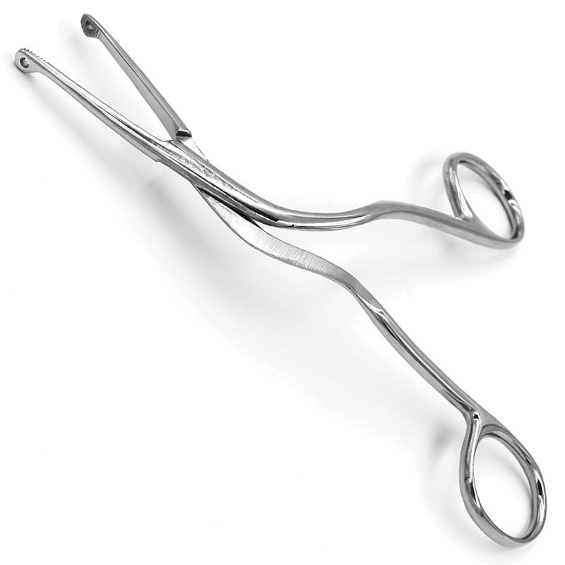 Щипці для введення катетера, для немовлят, 160 мм, Магіла (Magill), зігнуті,, фото 1