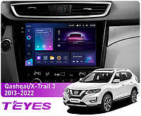 Штатная магнитола Teyes CC3 2k 6+128 Gb Nissan Qashqai, X-Trail 3 T32 2013-2022 Automatic air conditioning