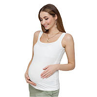Майка для вагітних і мам-годувальниць ЮЛА МАМА Ezra (розмір L, білий)