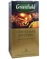 Чай Greenfield Christmas Mystery черный с пряностями и ароматом цитрусовых в пакетиках 25 шт х 1,5 г (685)