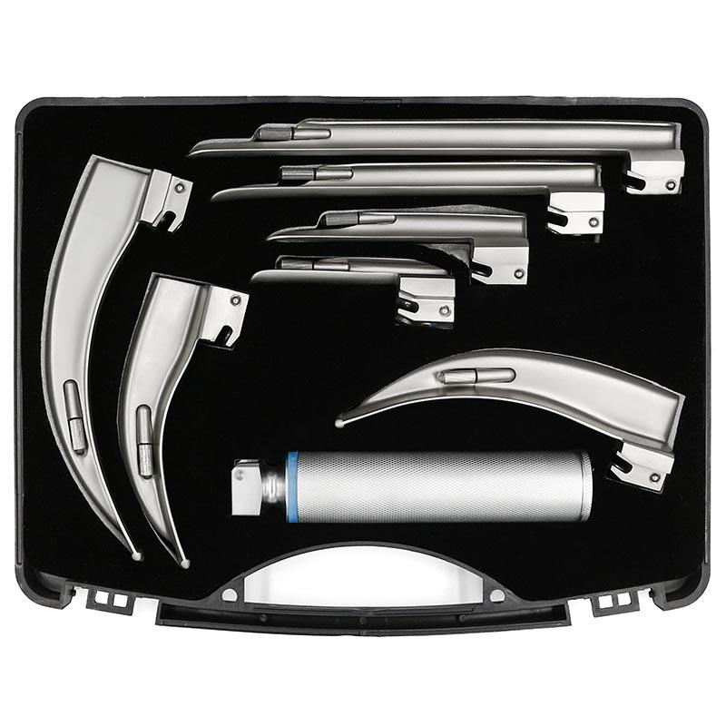 Набір ларингоскопів Макінтош + Міллер (McIntosh + Miller) 7 клинків, фото 1