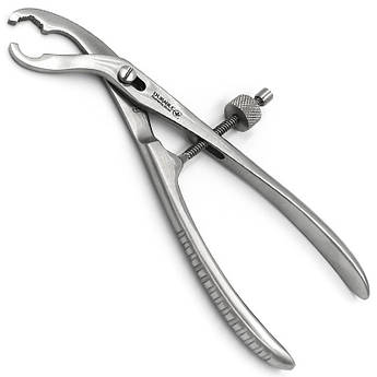 Кісткотримач зігнутий з гвинтовим фіксатором, 140 мм Вербрюгге (Verbrugge)